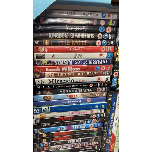 371 - Large collection of DVDs, including film collections and various genres such as thriller, drama, and... 