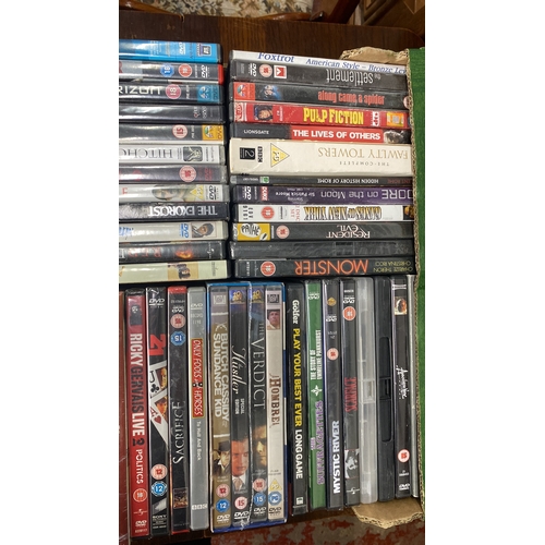 372 - Large collection of DVDs, including film collections and various genres such as thriller, drama, and... 