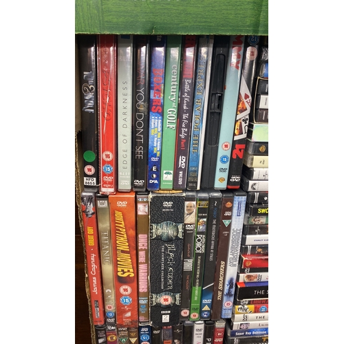 373 - Large collection of DVDs, including film collections and various genres such as thriller, drama, and... 