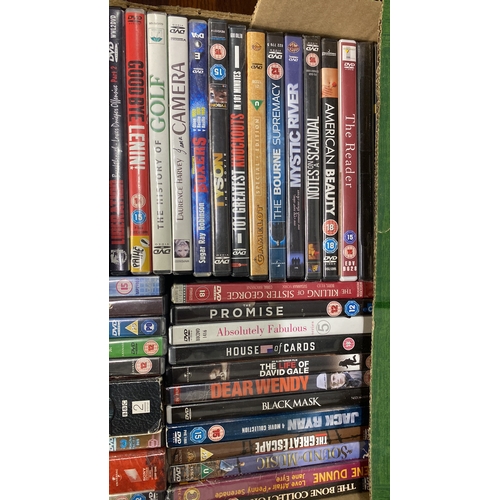 373 - Large collection of DVDs, including film collections and various genres such as thriller, drama, and... 