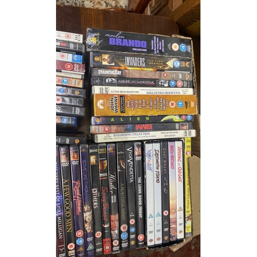 374 - Large collection of DVDs, including film collections and various genres such as thriller, drama, and... 