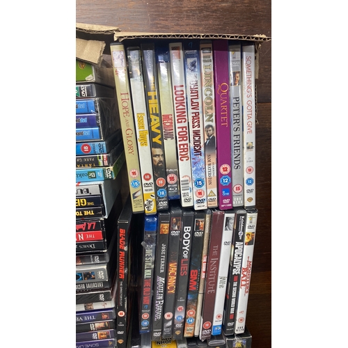 374 - Large collection of DVDs, including film collections and various genres such as thriller, drama, and... 