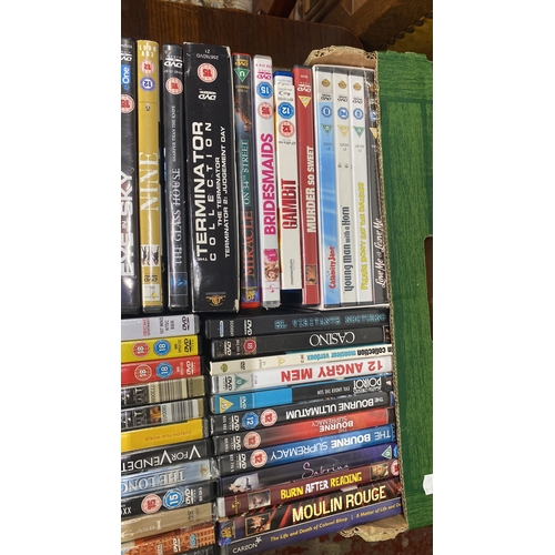 375 - Large collection of DVDs, including film collections and various genres such as thriller, drama, and... 