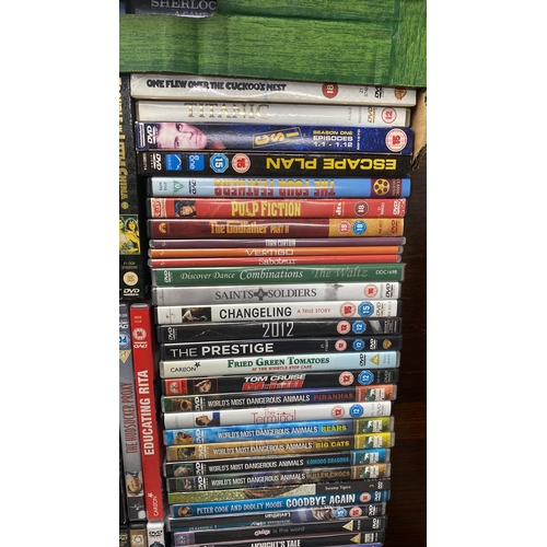 377 - Large collection of DVDs, including film collections and various genres such as thriller, drama, and... 