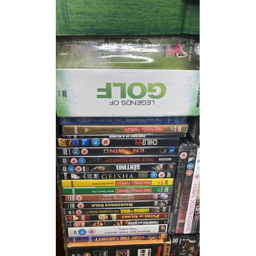 378 - Large collection of DVDs, including film collections and various genres such as thriller, drama, and... 