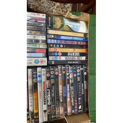 381 - Large collection of DVDs, including film collections and various genres such as thriller, drama, and... 