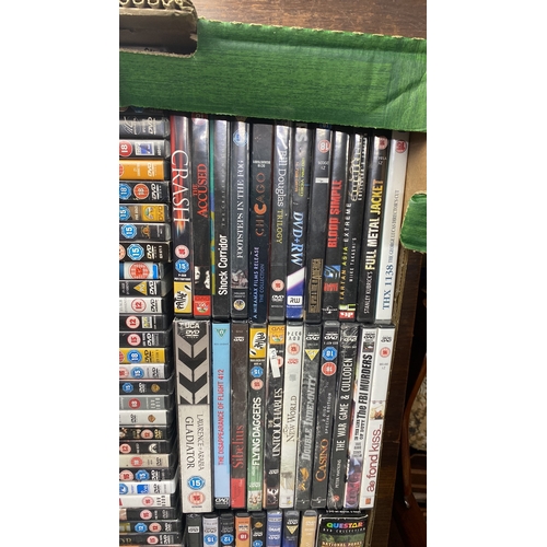 381 - Large collection of DVDs, including film collections and various genres such as thriller, drama, and... 