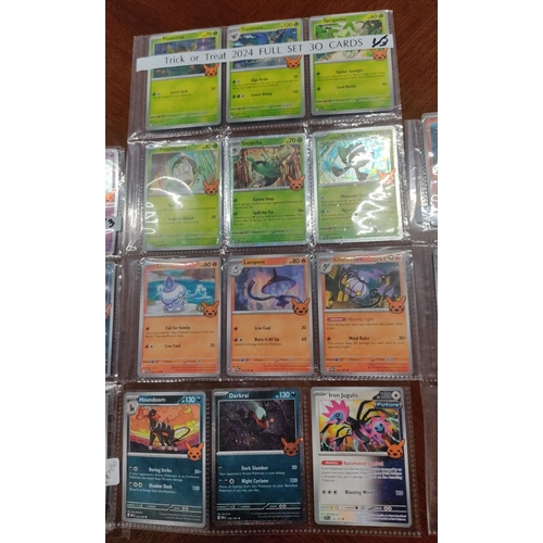 476 - Trick or Treat 2024 Pokémon Card Set, complete with 30 cards in themed design.