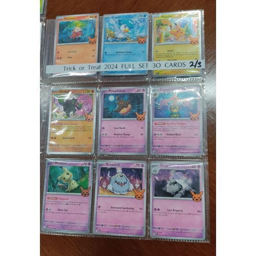 476 - Trick or Treat 2024 Pokémon Card Set, complete with 30 cards in themed design.