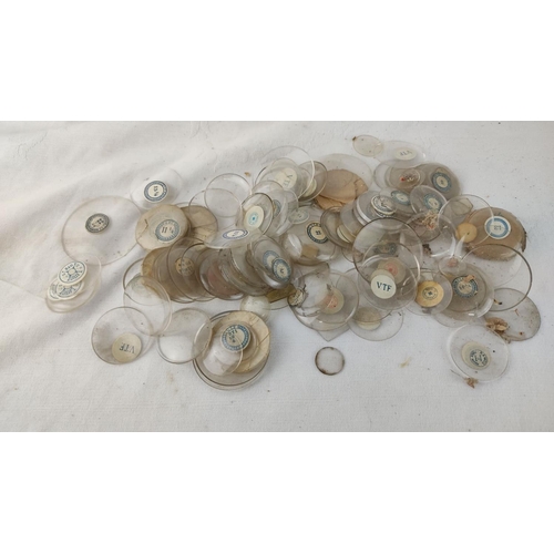 486 - Collection of vintage pocket watch crystals.