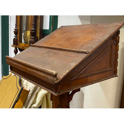 254 - Antique pine Church/Auction lectern.