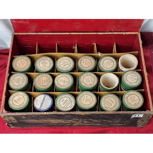 51 - A collection of antique Edison Amberol Wax Cylinder records in original tubes.