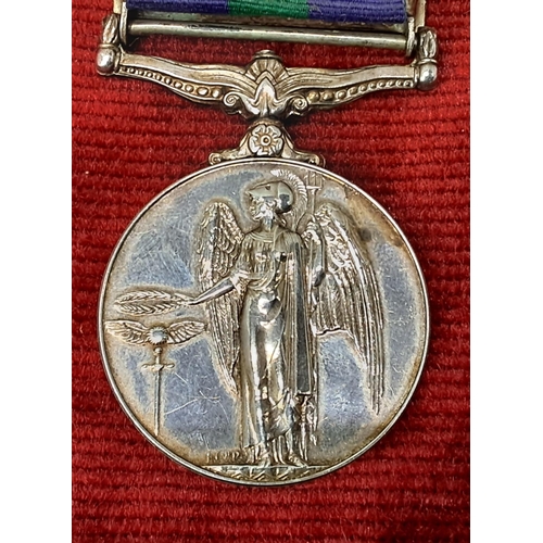 63 - A British General Service Medal (1918-1962), with 'Canal Zone' clasp, awarded to AC1 J H Downey (270... 