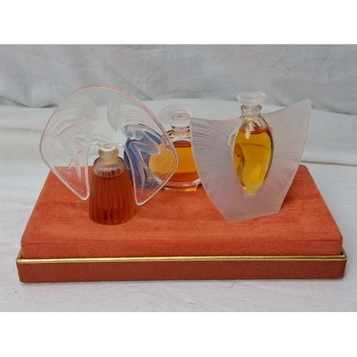 66 - A stunning Lalique 'Les Introuvables/ Ultimate Collection' pure perfume set, in original card displa... 