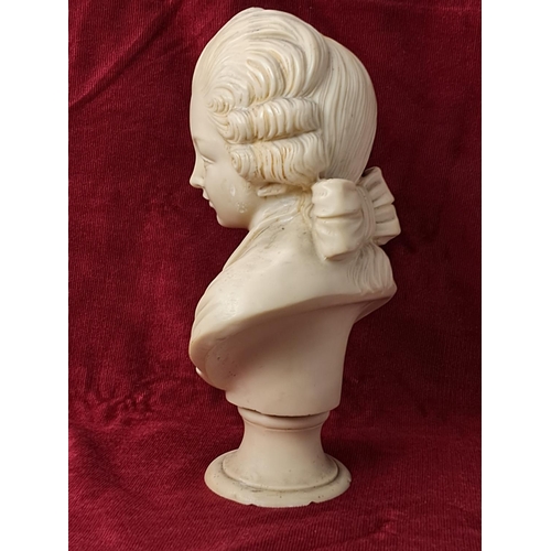 67 - An antique style Italian bust, measuring 30cm tall.