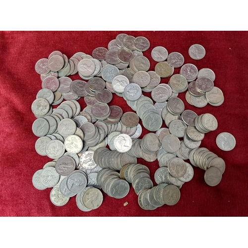 74 - A collection of vintage 5 pence pieces.