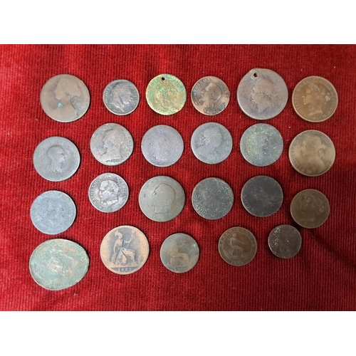 77 - A collection of vintage/ antique coinage.