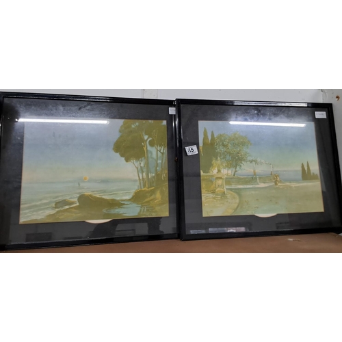 85 - A pair of vintage framed prints.