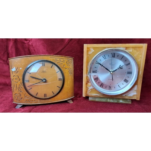 91 - 2 vintage/ retro clocks.