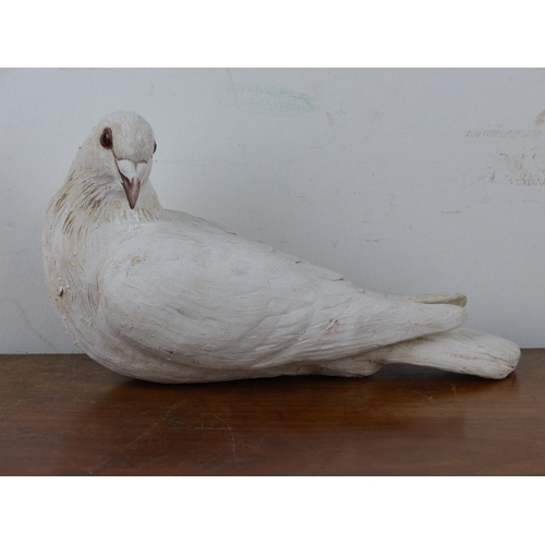 32 - A life-size ceramic dove.