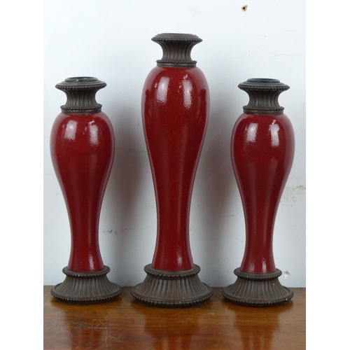 37 - Three Moroccan Spice candle holders produced by Partylite China.