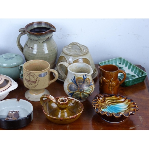 46 - A large collection of studio ceramics and more.