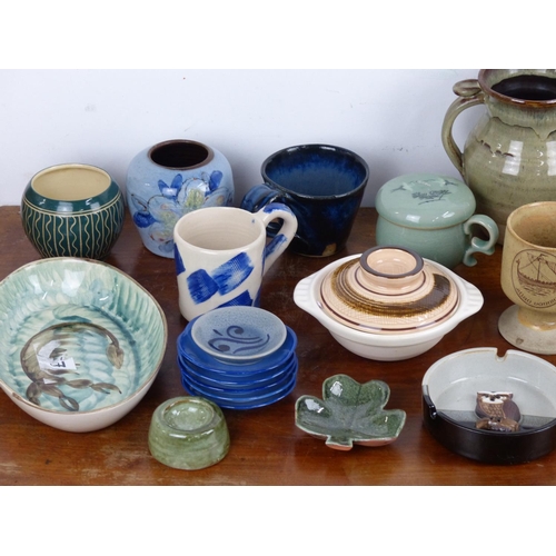 46 - A large collection of studio ceramics and more.