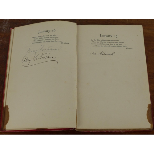 48 - The Ella Wheeler Wilcox Birthday & Autograph book.