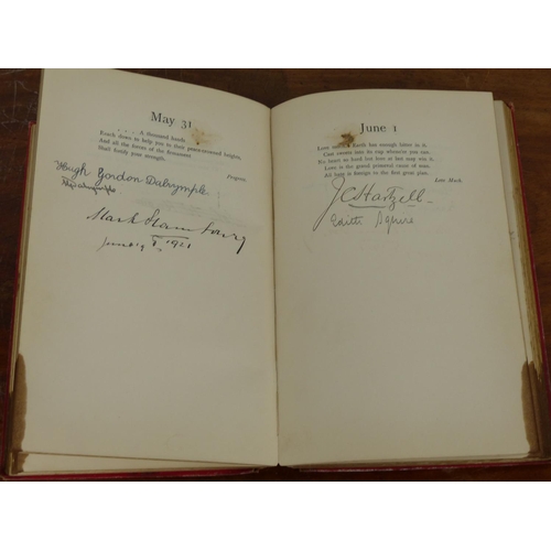 48 - The Ella Wheeler Wilcox Birthday & Autograph book.