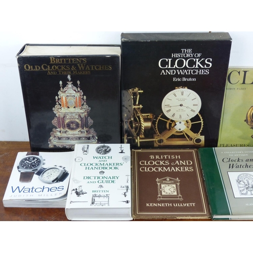 140 - A collection of Horological reference books on clocks & watches.