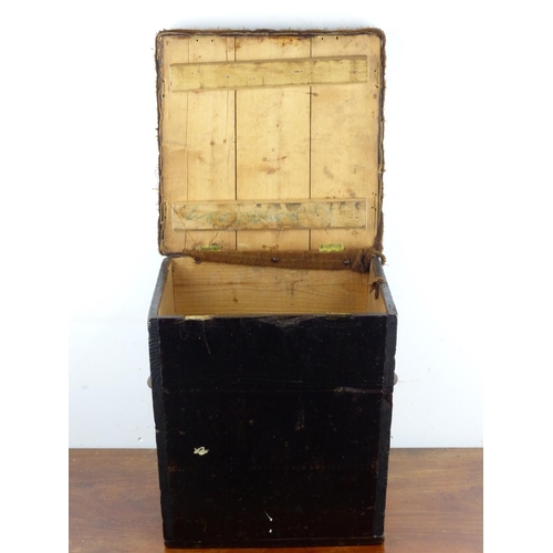 203 - A vintage Irish Vernacular butter box stool.