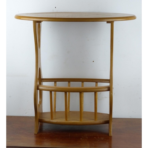 205 - A wooden side table.