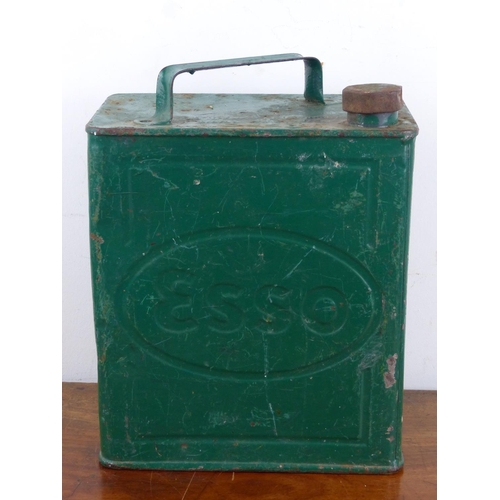 208 - A vintage Esso 2 gallon petrol can.