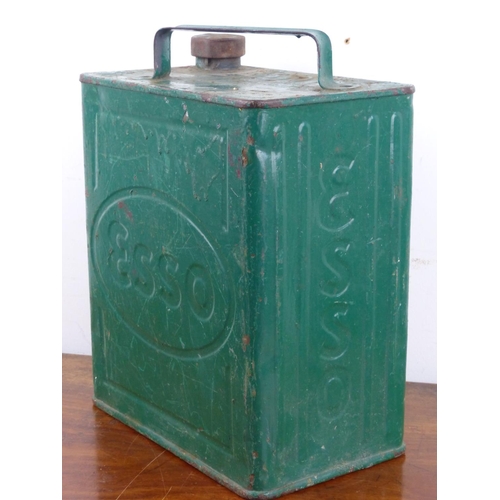 208 - A vintage Esso 2 gallon petrol can.