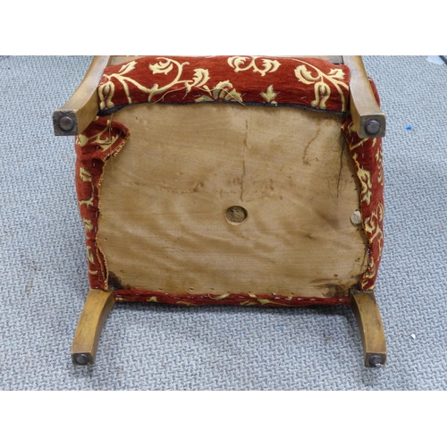 222 - A vintage bow back armchair for restoration.