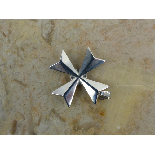 248 - A sterling silver Maltese cross. Weighing 2.33 grams.