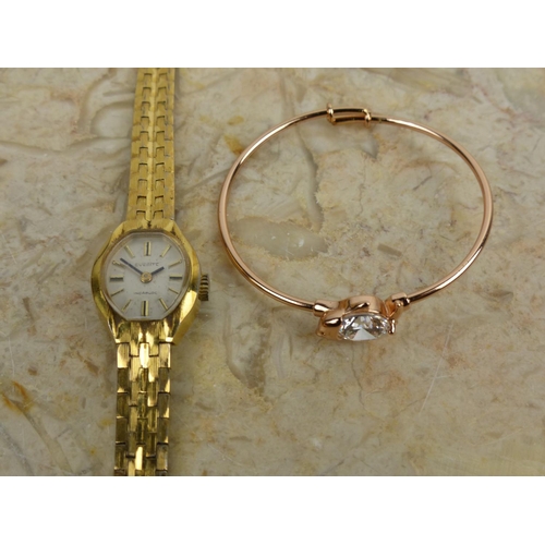 249 - A vintage ladies Everite cocktail watch & bracelet.