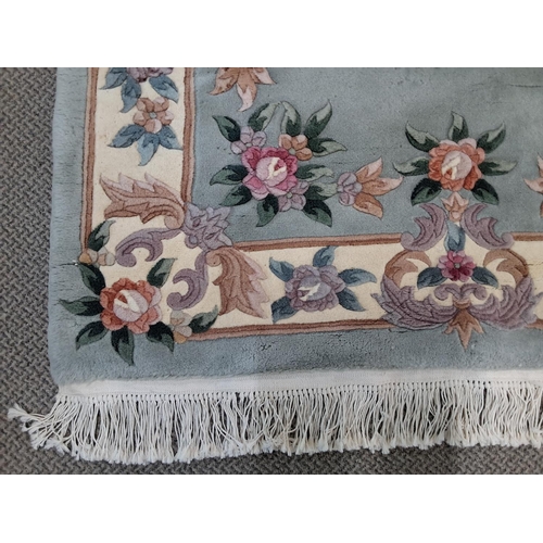 153 - A large decorative rug, measures 48