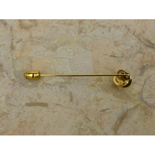 271 - A yellow metal Victorian tie pin. Weighing .085 grams