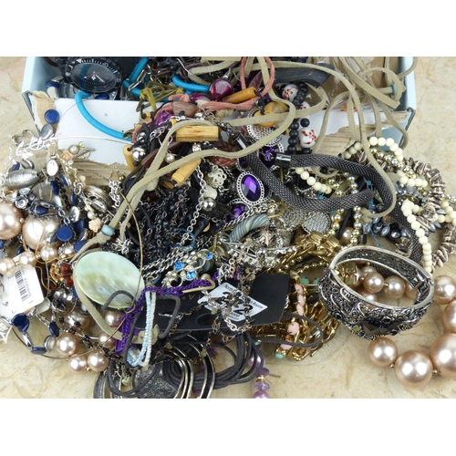 272 - A large assortment of costume jewellery.