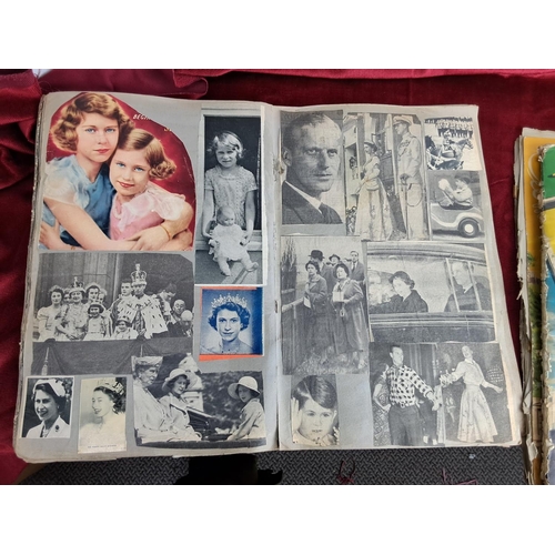 353 - 3 vintage scrap books, with local interest.