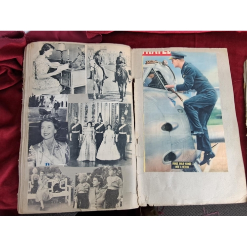 353 - 3 vintage scrap books, with local interest.