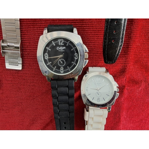 371 - A collection of various vintage/ retro Gents wristwatches.