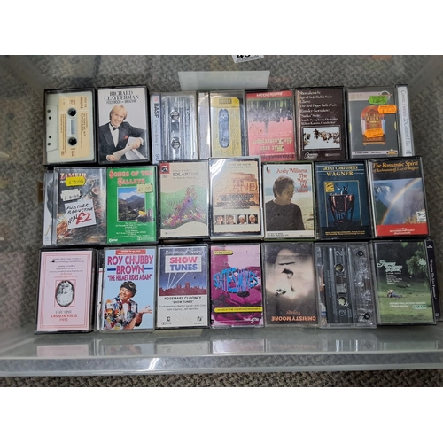 431 - A large assortment of cassette tapes.