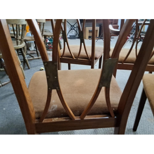 432 - A stunning set of Mid Century/ vintage G-Plan 'X'/ Kissing chairs, to include 4 chairs & 1 carver (a... 