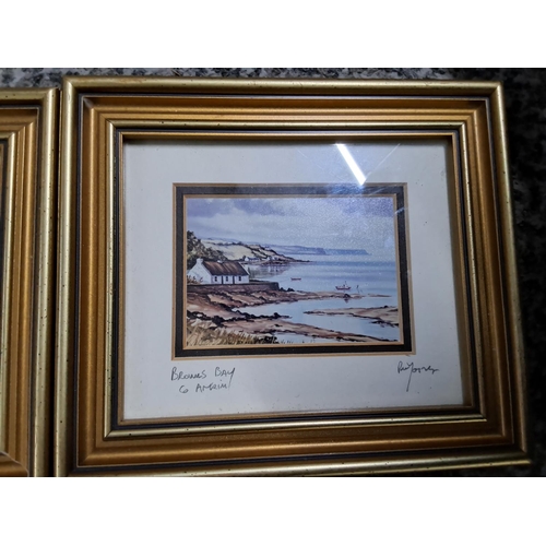 479 - A pair of framed prints of local scenes.