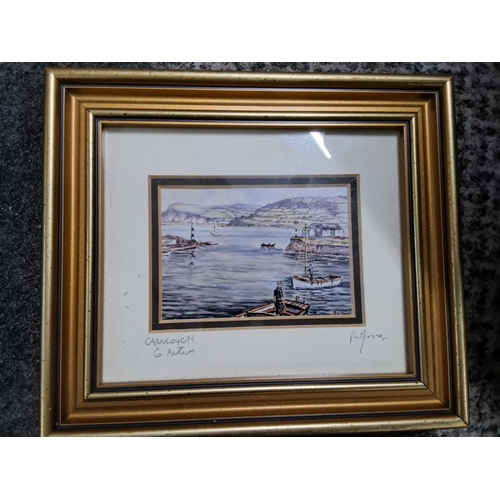 479 - A pair of framed prints of local scenes.