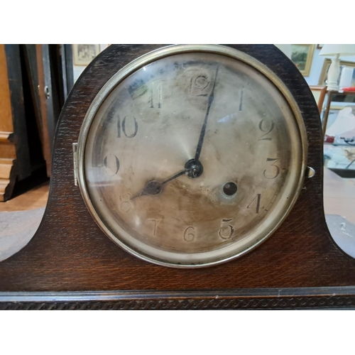 492 - A vintage wood cased Napoleon hat clock.