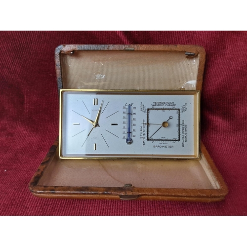 40 - A vintage/  Mid Century Cantador table top clock/ weather station.