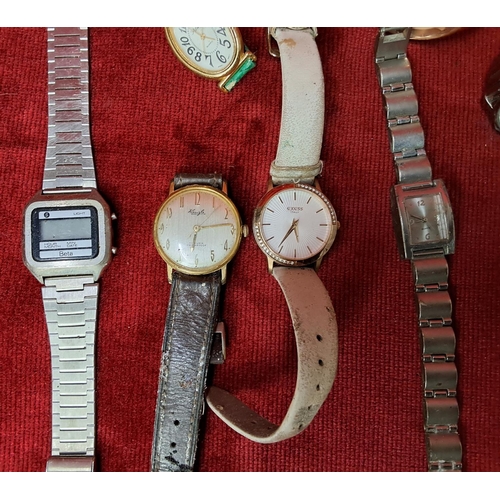 86 - An assortment of various vintage/ retro wristwatches.